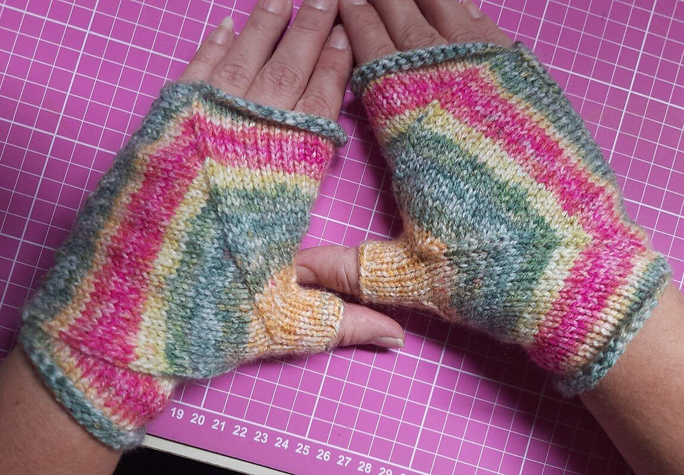 Handschuhe stricken auf japanisch