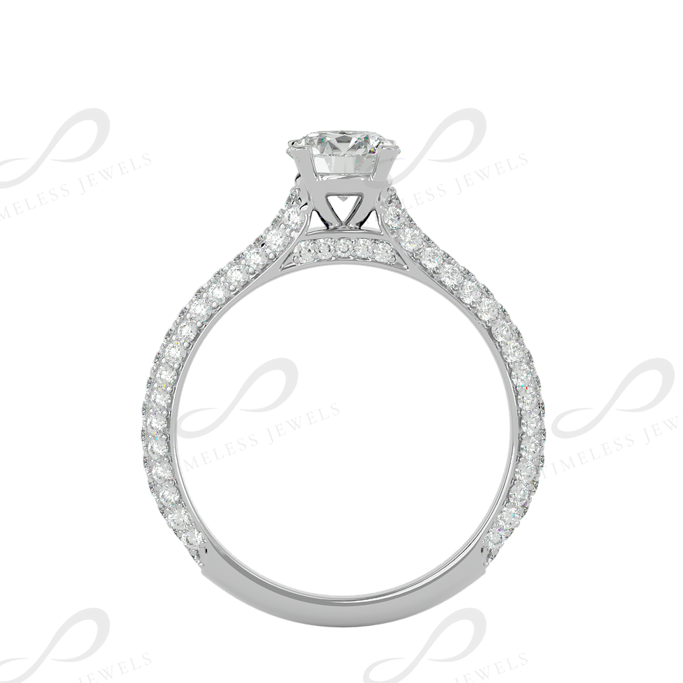 Thumbnail: TJ Emery Diamond Solitaire Ring
