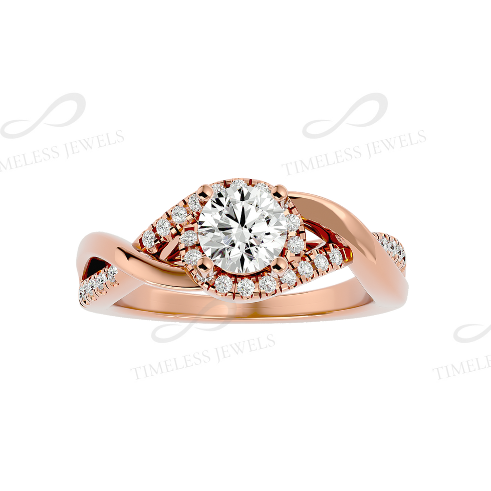 Thumbnail: TJ Jacqueline Diamond Halo Ring
