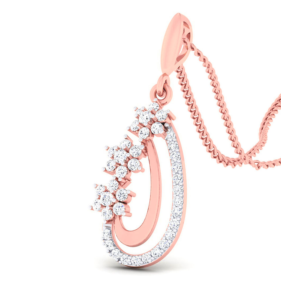 Thumbnail: CA Kendall Diamond Pendant Set