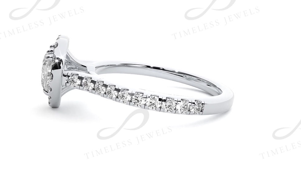 Thumbnail: TJ Artemis Diamond Halo Ring