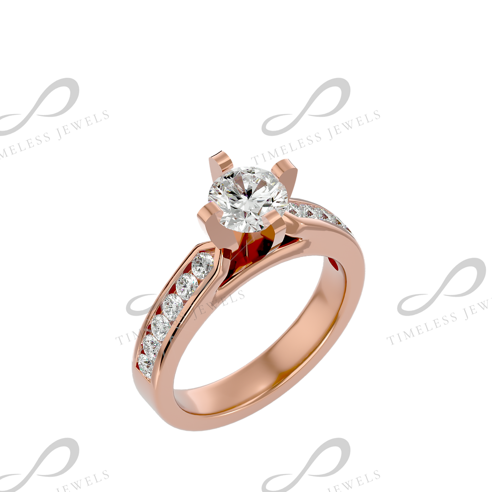 Thumbnail: TJ Nathaniel Diamond Solitaire Ring