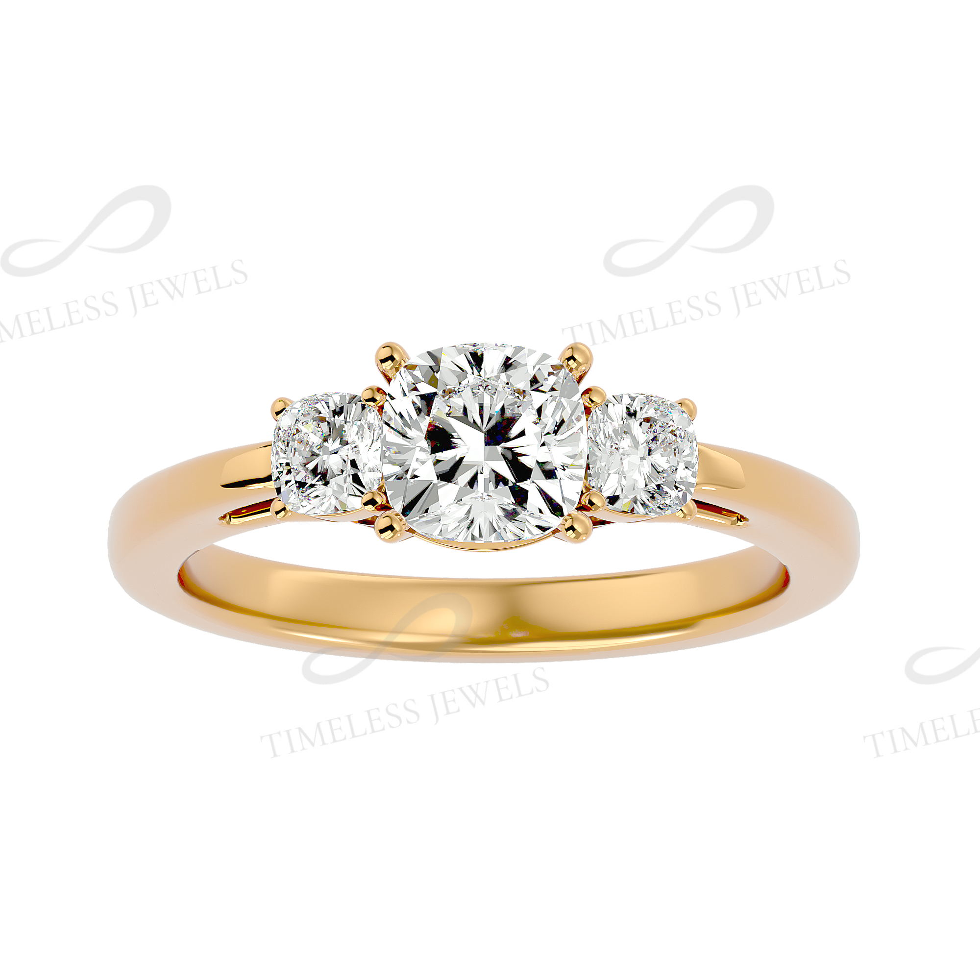 TJ Ember Diamond Three Stone Ring