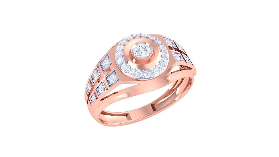 Thumbnail: MBJ  Christine Diamond Gents Solitaire Ring - TGSR 152