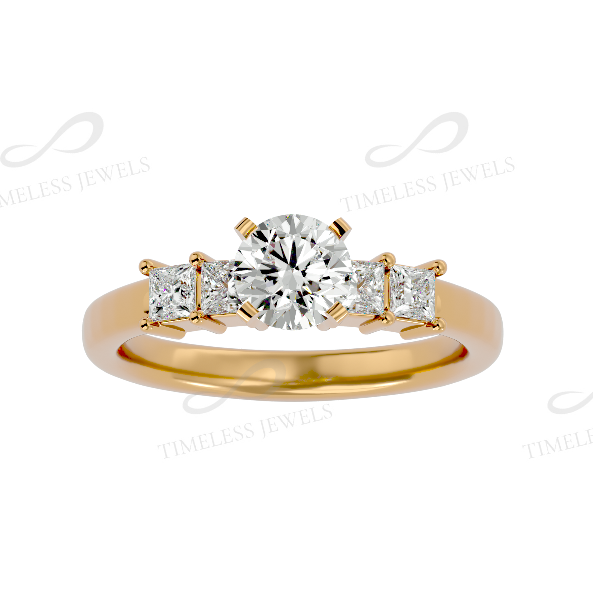 TJ Alyssa Diamond Solitaire Ring