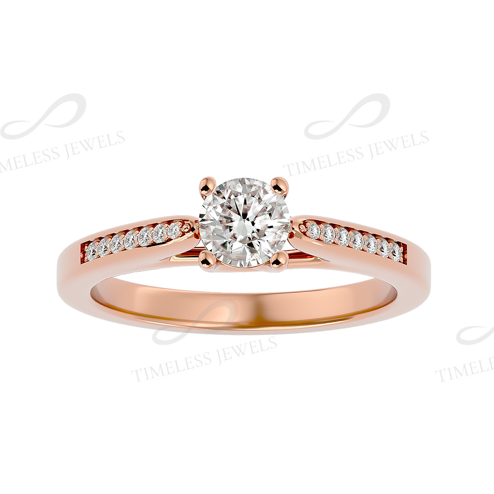 Thumbnail: TJ Dawn Diamond Solitaire Ring
