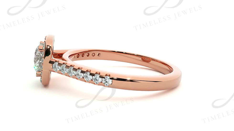 Thumbnail: TJ Francesca Diamond Halo Ring