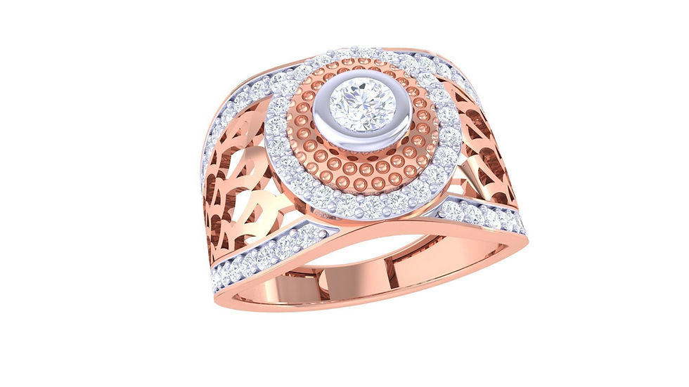 Thumbnail: MBJ Adrienne Diamond Gents Solitaire Ring - TGSR 64