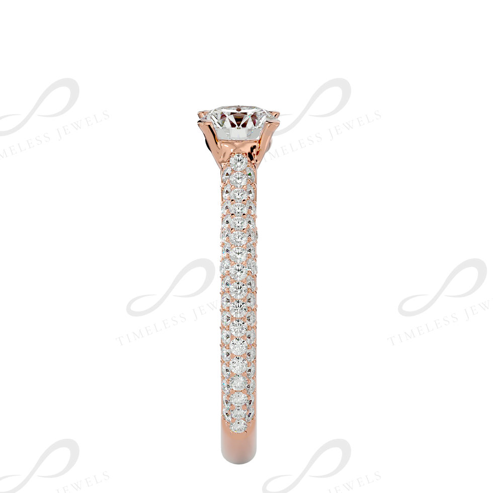 Thumbnail: TJ Emery Diamond Solitaire Ring