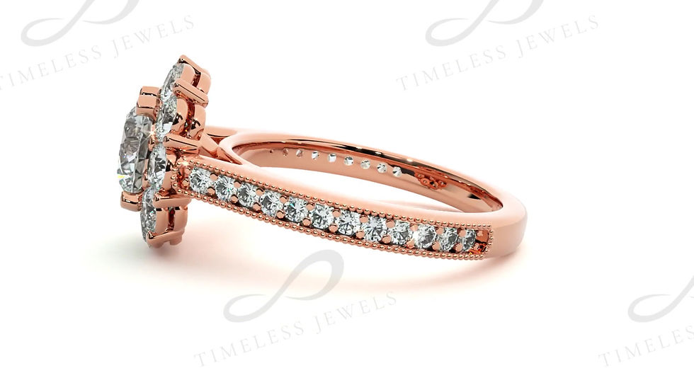 Thumbnail: TJ Emmanuella Diamond Halo Ring