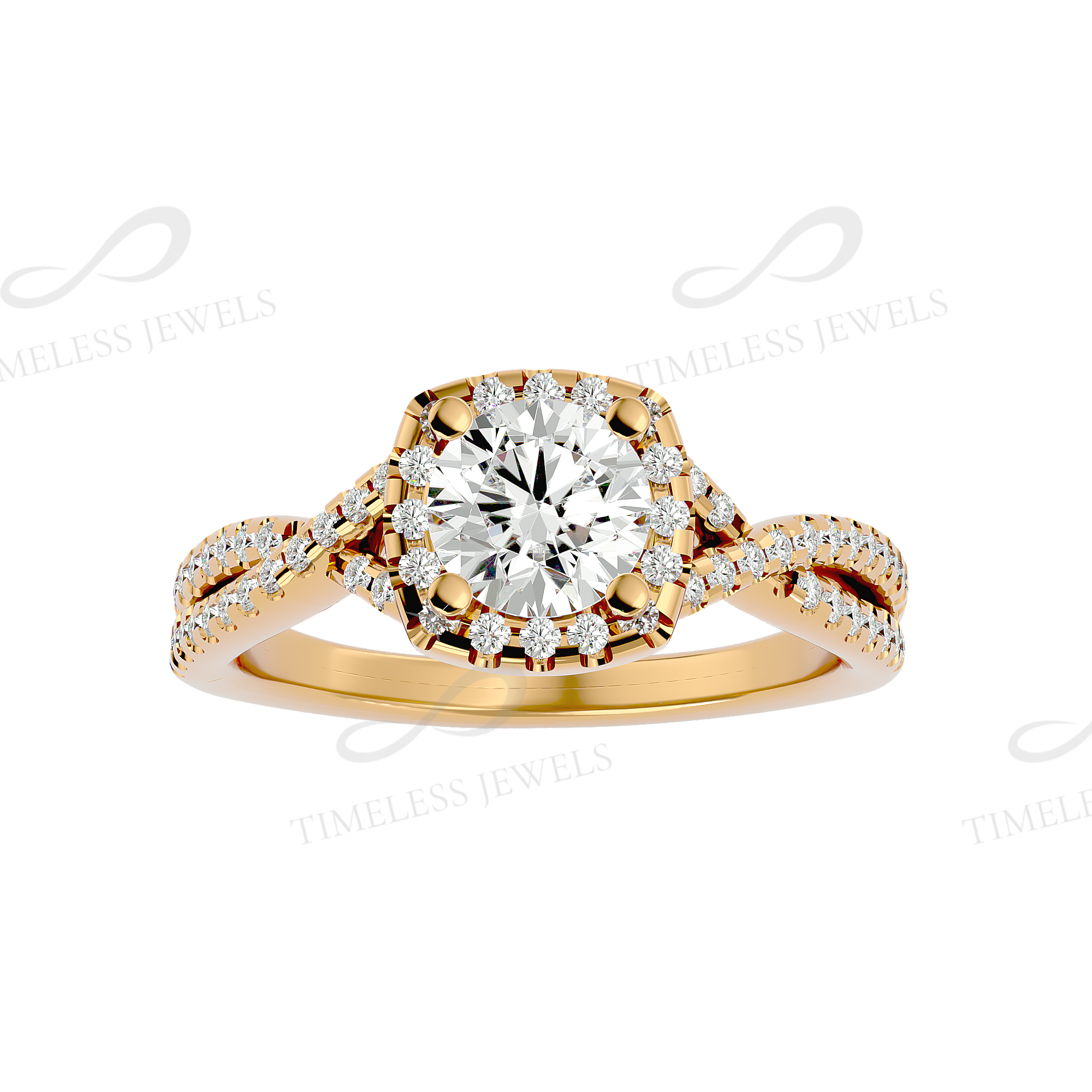 TJ Imogen Diamond Halo Ring