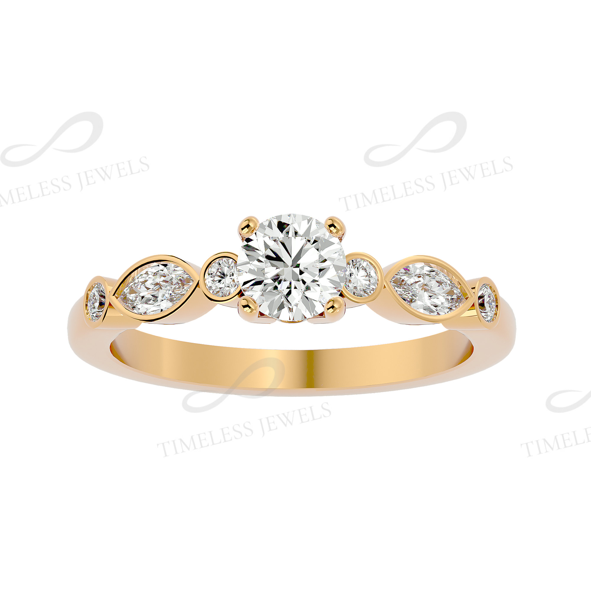 TJ Deborah Diamond Solitaire Ring
