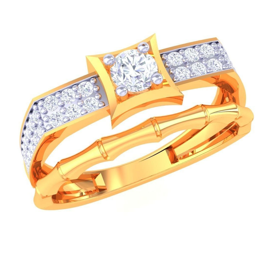 MBJ Ayleen Diamond Gents Solitaire Ring - TGSR 147