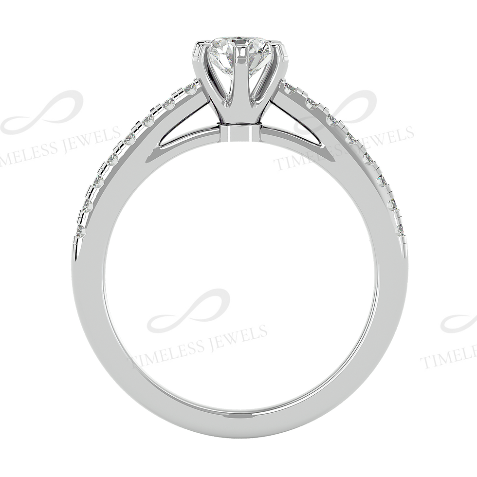 Thumbnail: TJ Ava Diamond Solitaire Ring