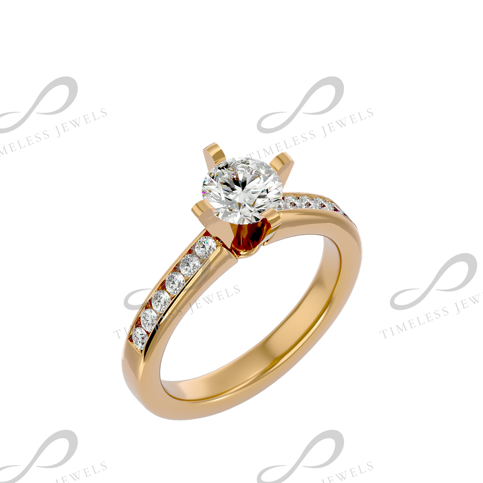 Thumbnail: TJ Michael Diamond Solitaire Ring