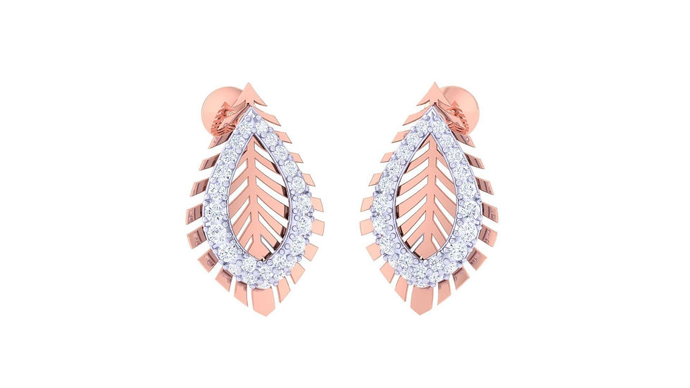 Thumbnail: MBJ Adya Diamond Earrings Lightweight TLER369