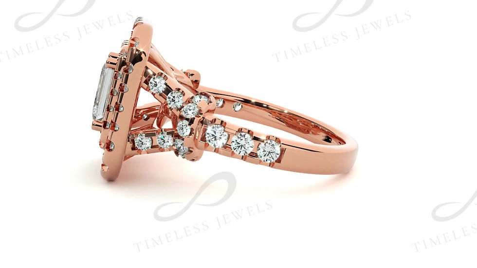 Thumbnail: TJ Frederick Diamond Halo Ring