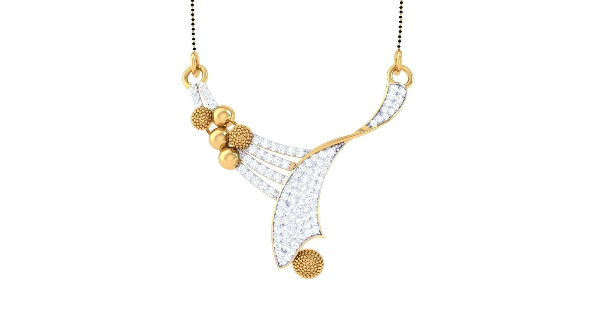 CA Milana Diamond Mangalsutra