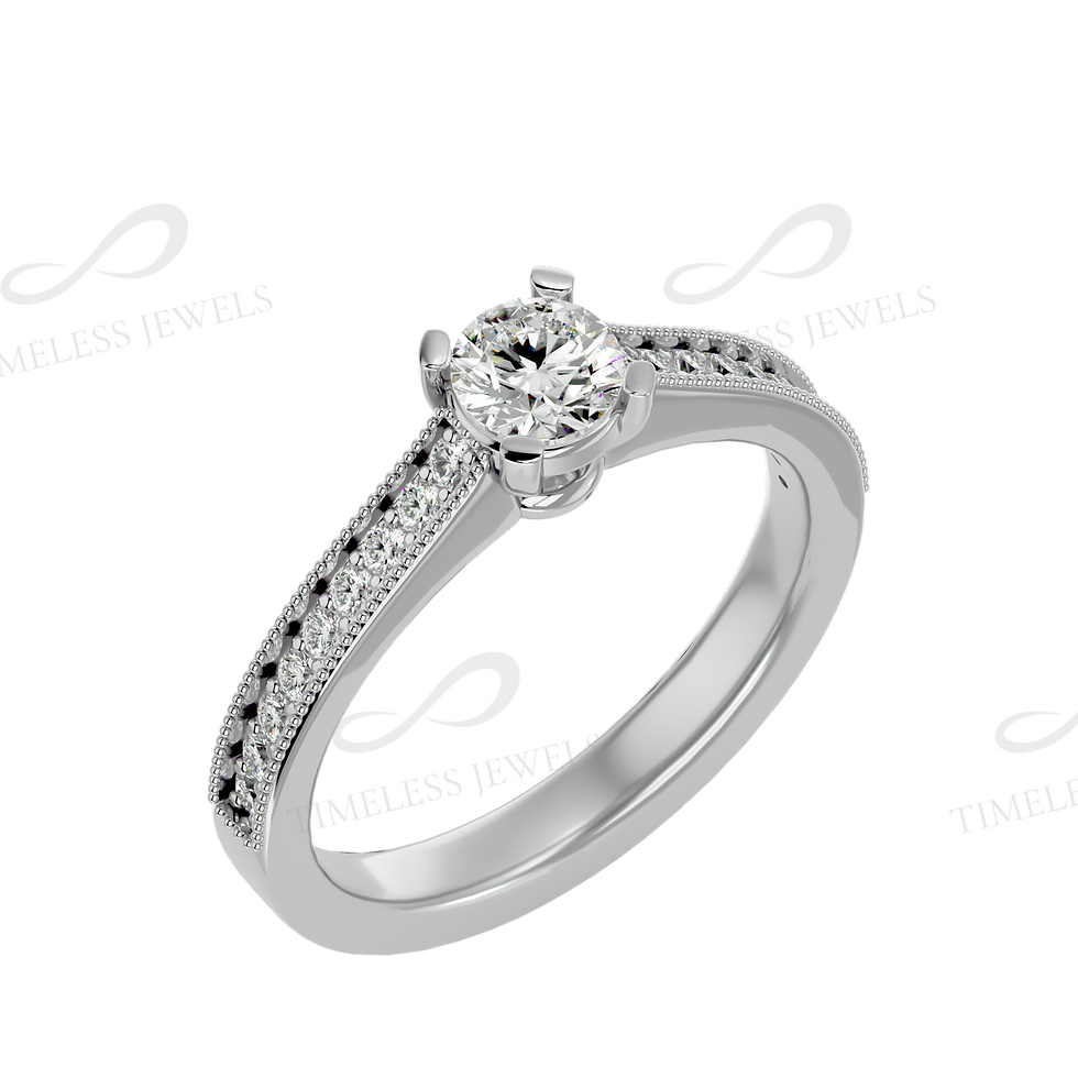 Thumbnail: TJ  Aria Diamond Solitaire Ring