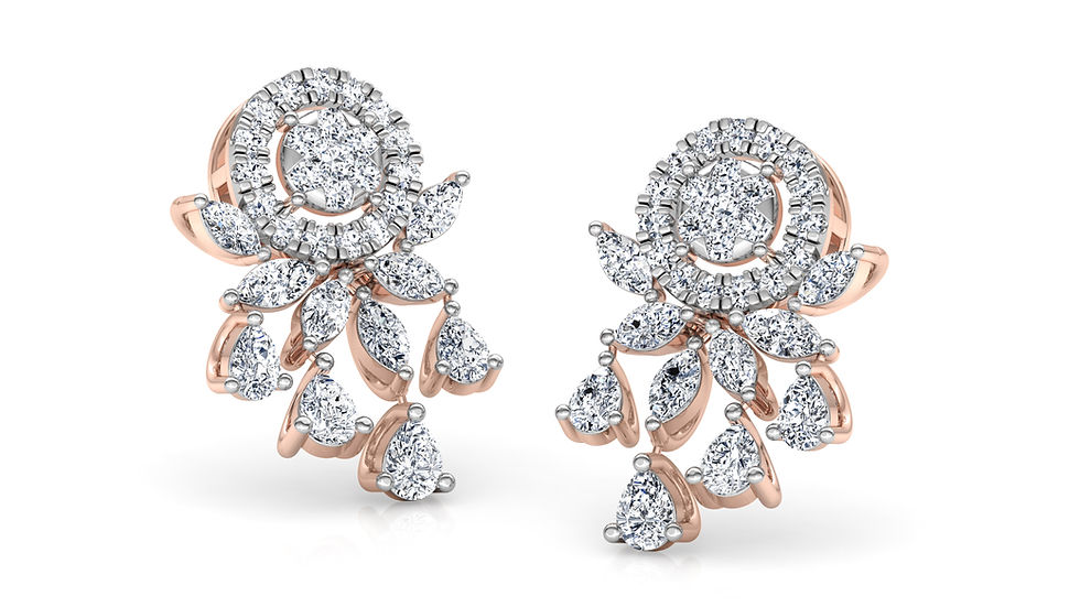 Thumbnail: MBJ Eva Diamond Stud Earring - TLER038