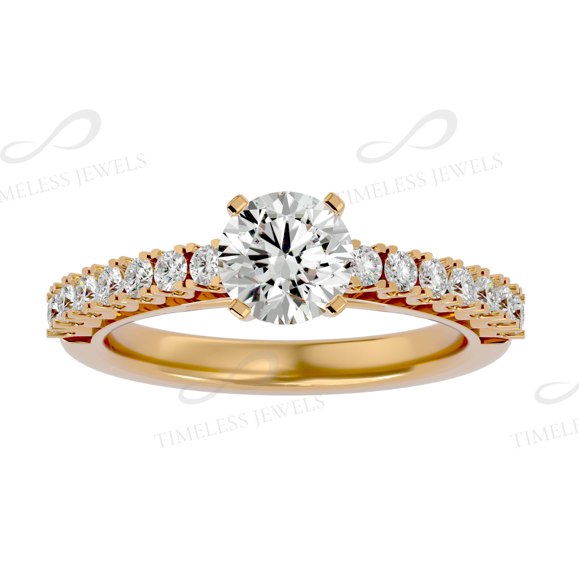 TJ Adeline Diamond Solitaire Ring