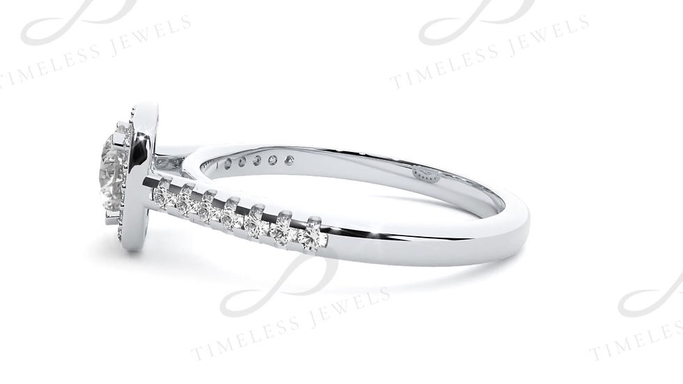 Thumbnail: TJ Francesca Diamond Halo Ring