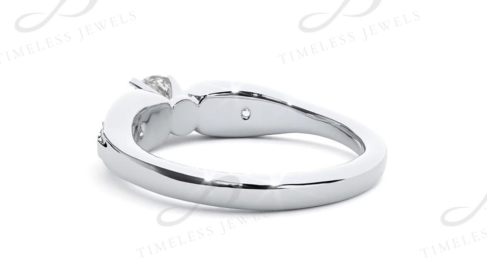 Thumbnail: TJ Banks Diamond Solitaire Ring