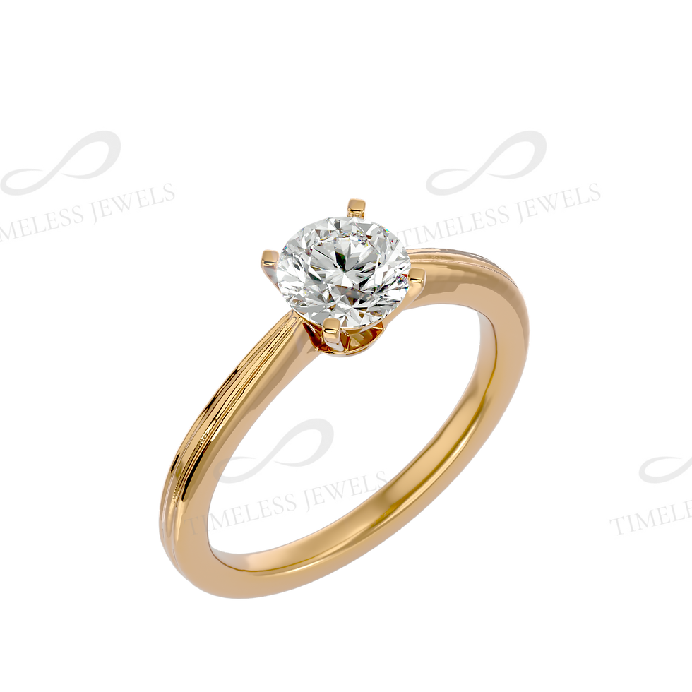 Thumbnail: TJ Lily Single Solitaire Ring