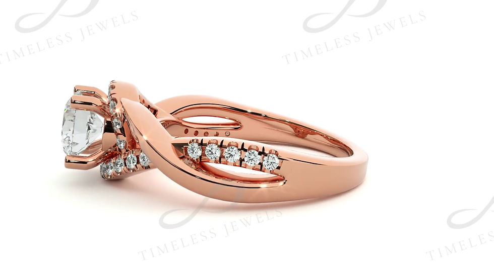 Thumbnail: TJ Jacqueline Diamond Halo Ring