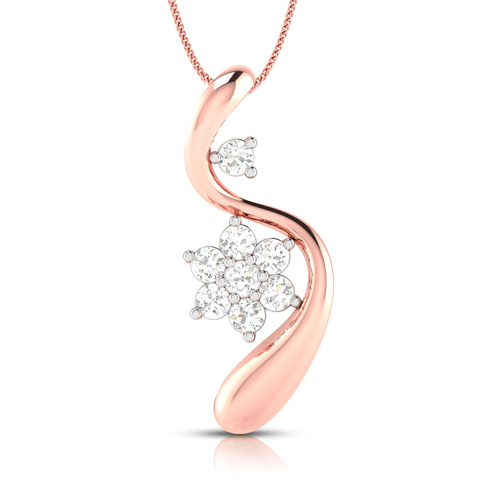 Thumbnail: CA Lucy Diamond Pendant Set