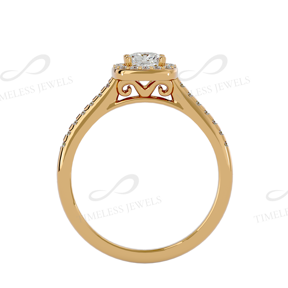 Thumbnail: TJ Mallory Diamond Halo Ring