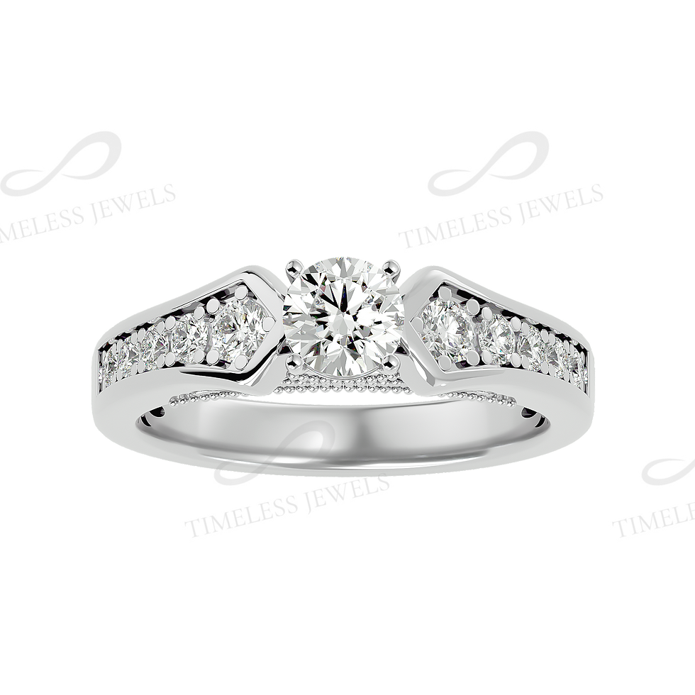 Thumbnail: TJ Ira Diamond Solitaire Ring
