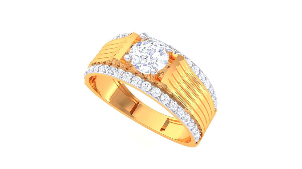 R Ent Isaac Diamond Mens Solitaire Rings