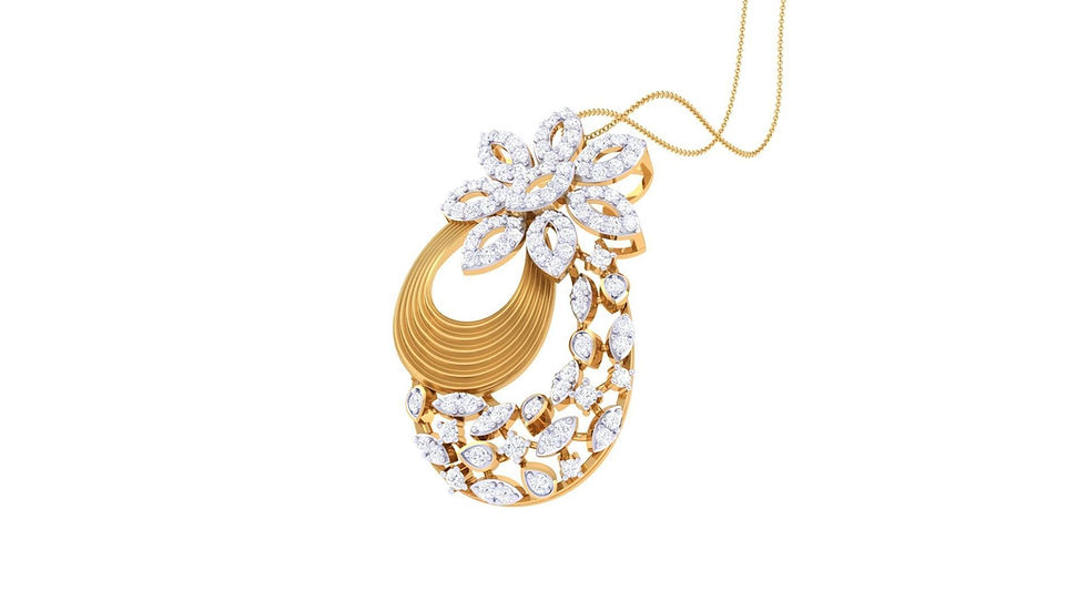 Thumbnail: MBJ Heavenly Diamond Pendant set - TPDS316