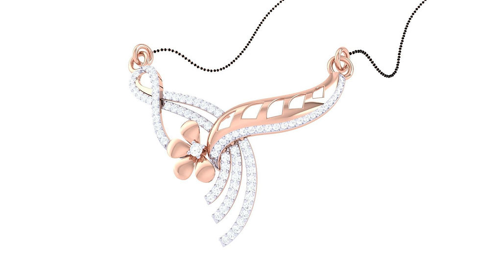 Thumbnail: MBJ Meadow Diamond Mangalsutra - MN12