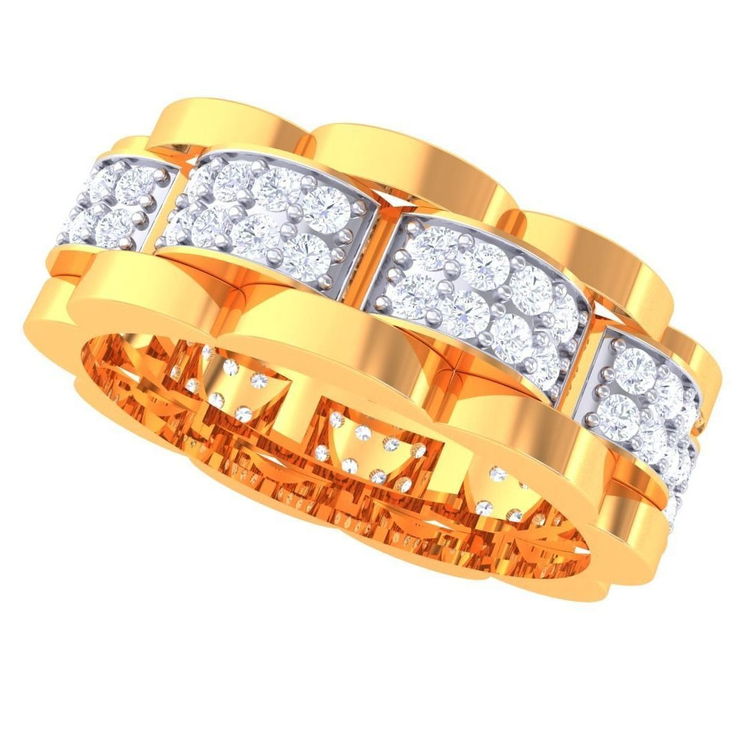 MBJ Arista Diamond Gents ring BandTGR-57
