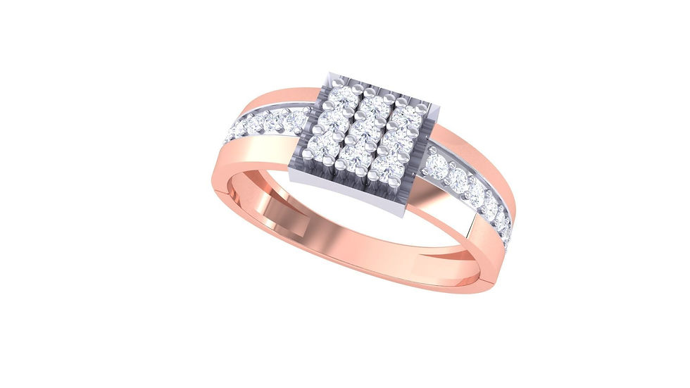 Thumbnail: MBJ Zariah Diamond  Gents Ring 9,12,16 stones -TGR231