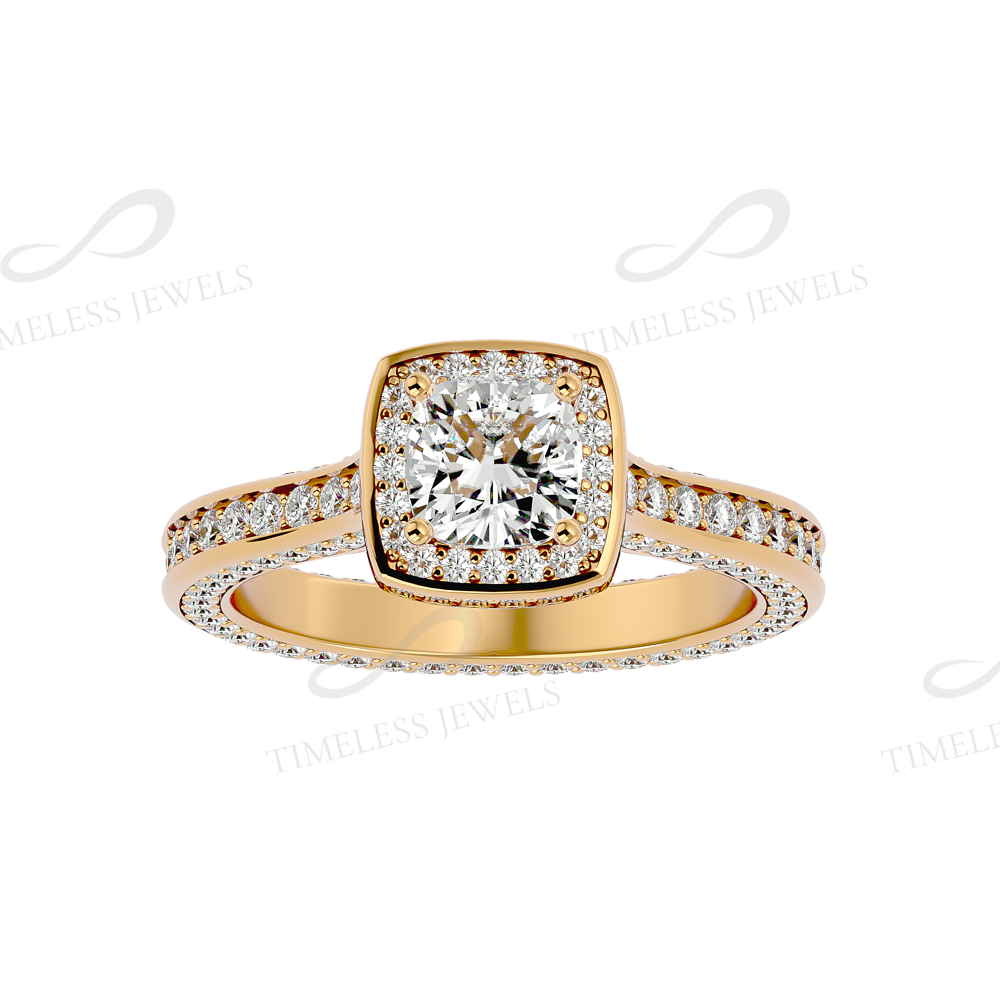 TJ Vivienne Diamond Halo Ring
