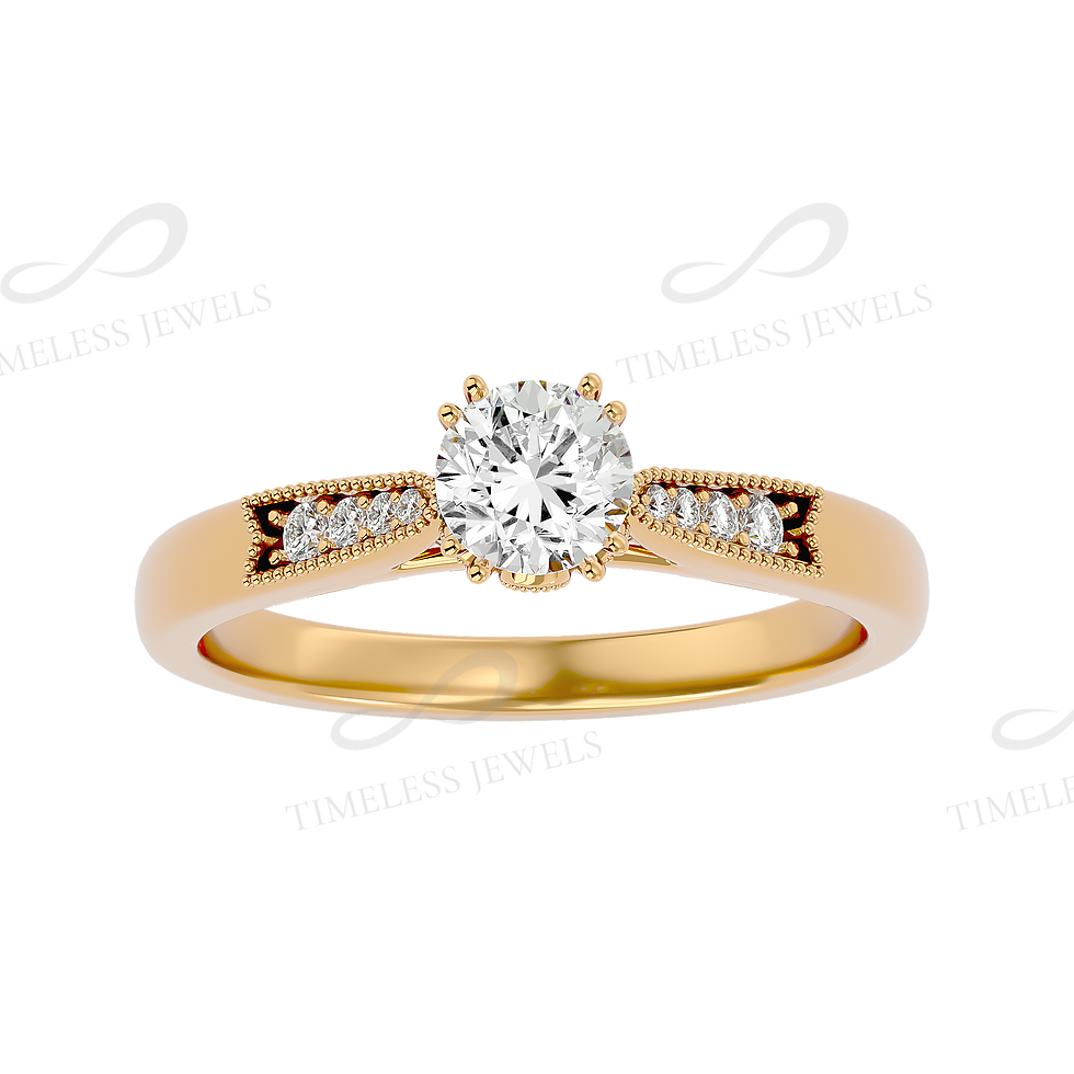 TJ Audrey Diamond Solitaire Ring