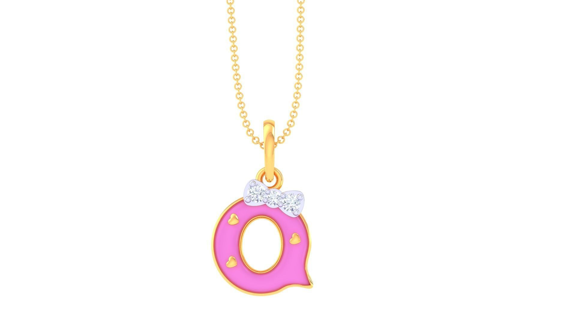 Q Diamond Kids Pendants