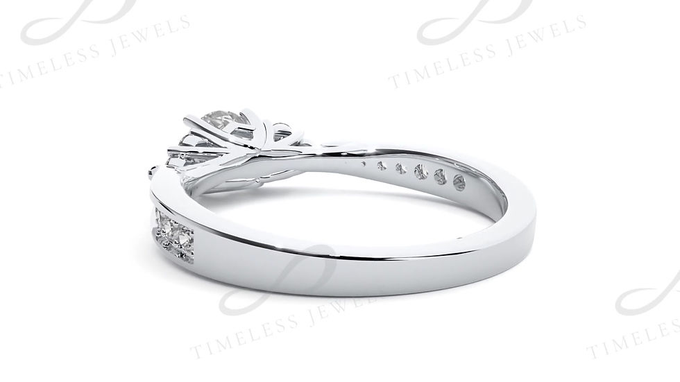 Thumbnail: TJ Daisy Diamond Solitaire Ring