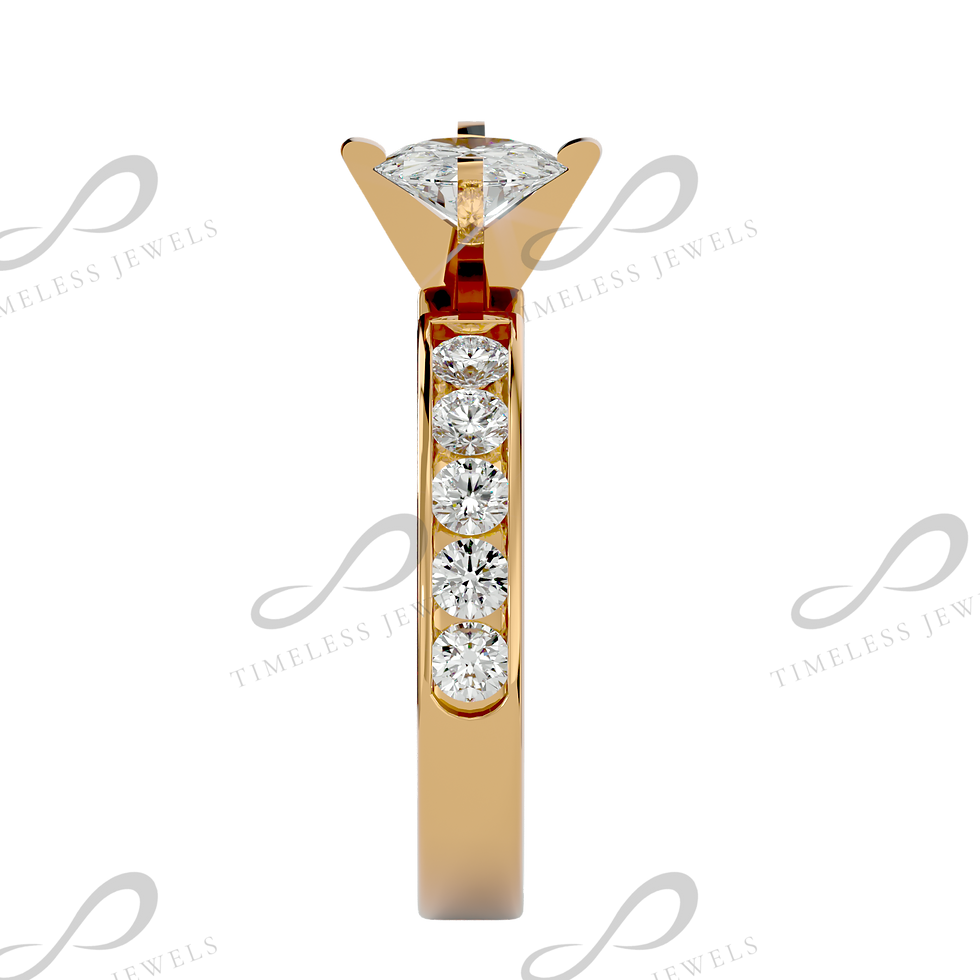 Thumbnail: TJ  Iris Diamond Solitaire Ring