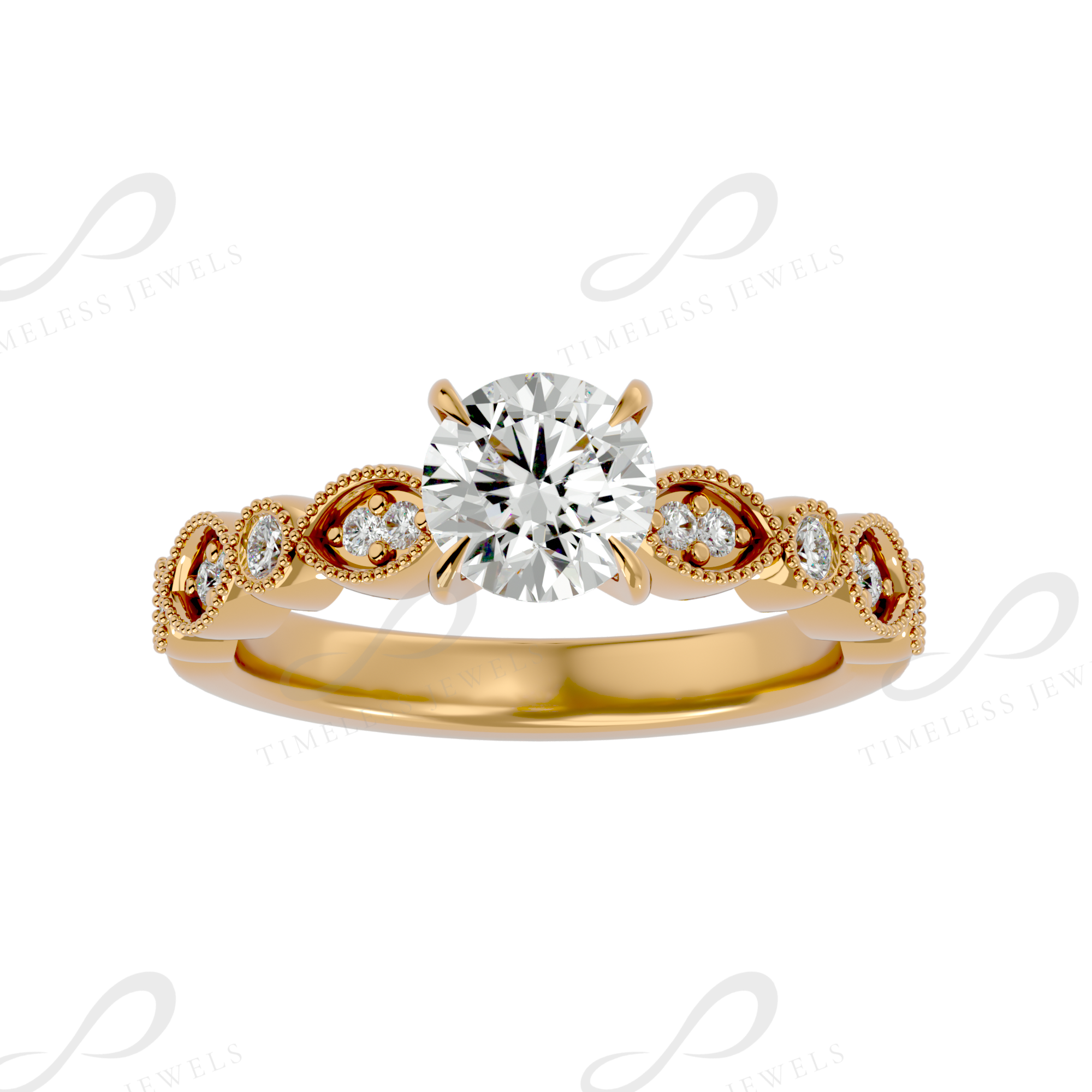 TJ Evelyn Diamond Solitaire Ring