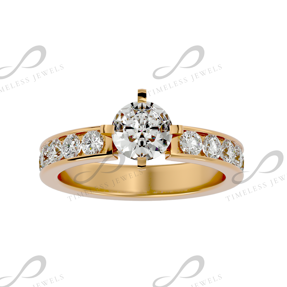 TJ Iris Diamond Solitaire Ring