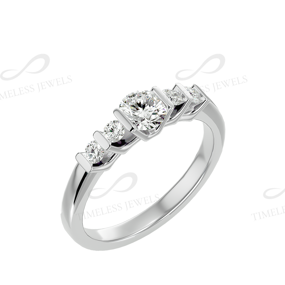 Thumbnail: TJ Charlotte Diamond Solitaire Ring