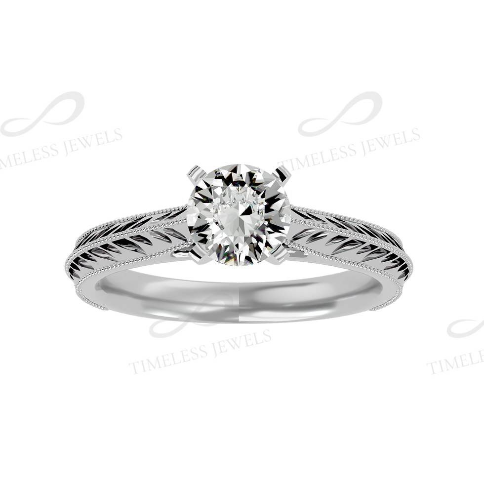 Thumbnail: TJ Poppy Single Solitaire Ring