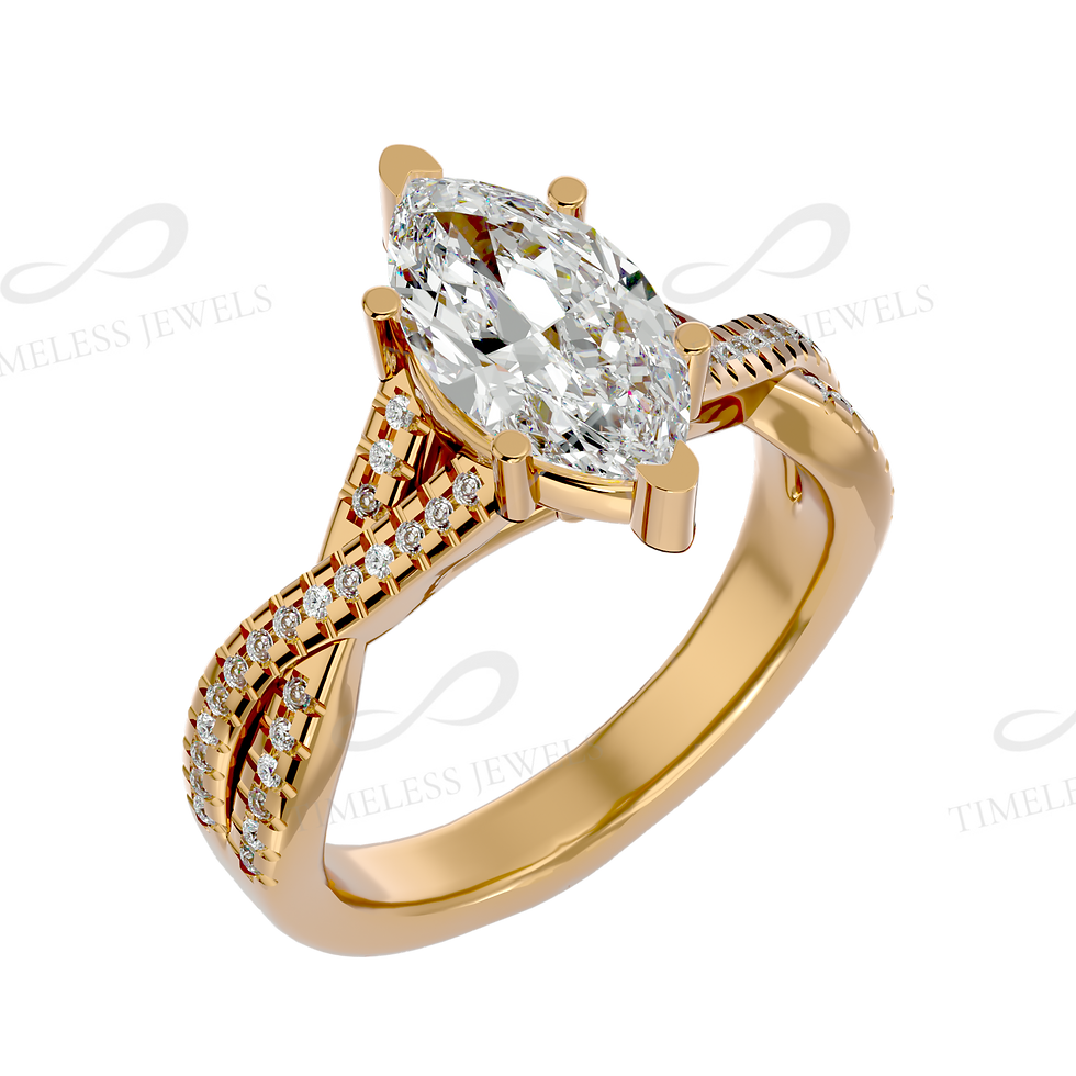 Thumbnail: TJ Eliza Diamond Solitaire Ring