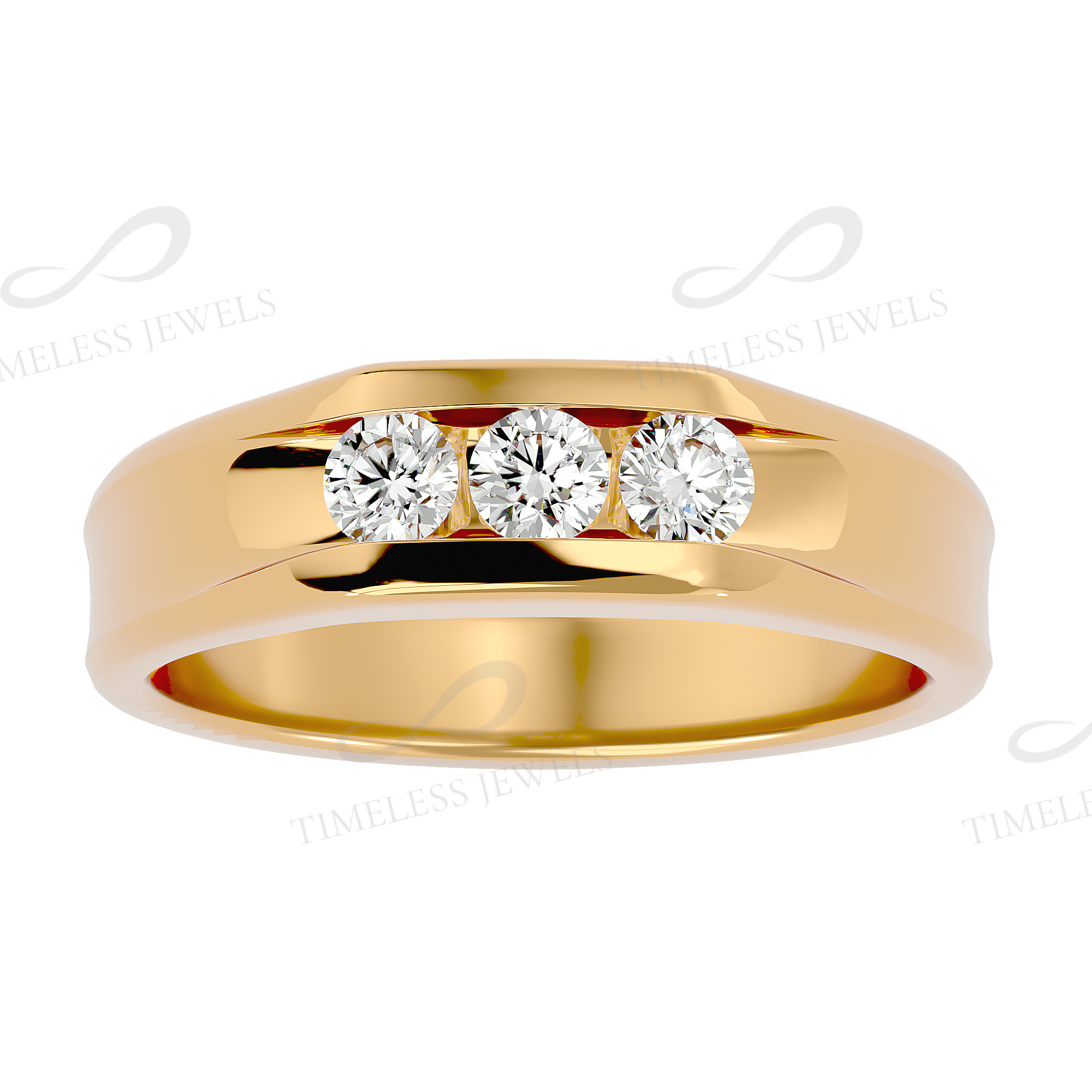 TJ Oliver Diamond Mens Rings