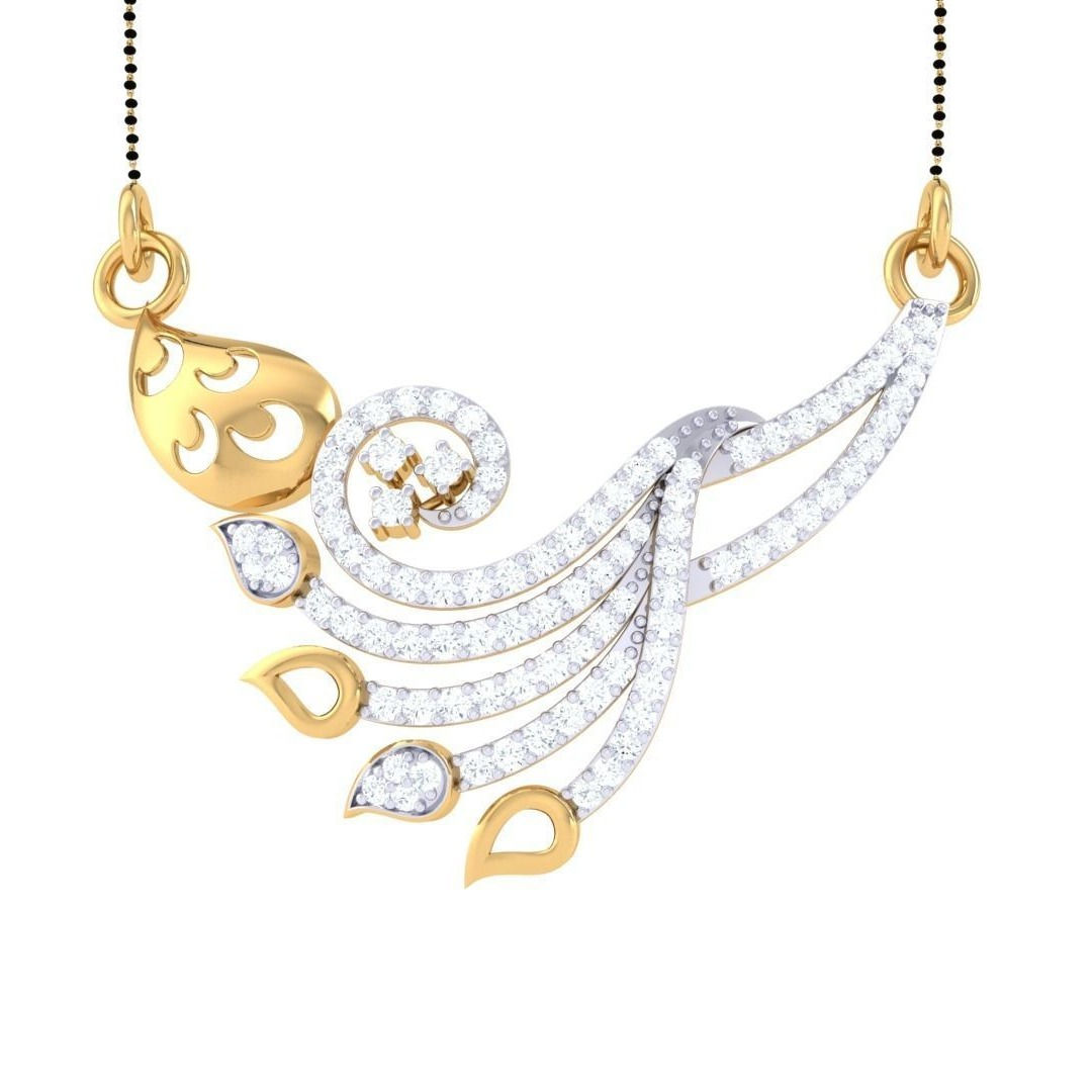 MBJ Kora Diamond Mangalsutra - MN36