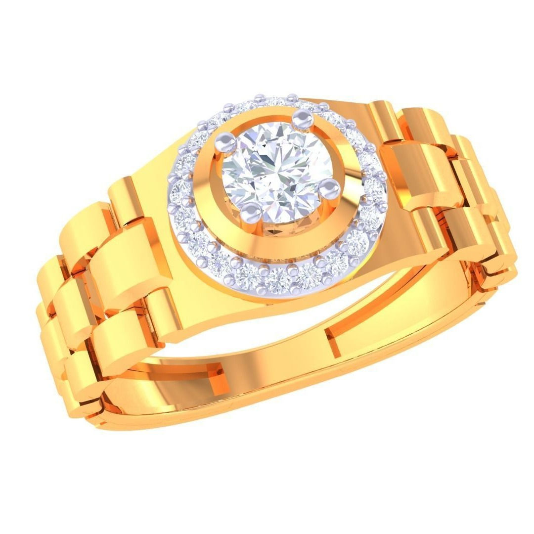 MBJ Casey Diamond Gents Solitaire Ring - TGSR193
